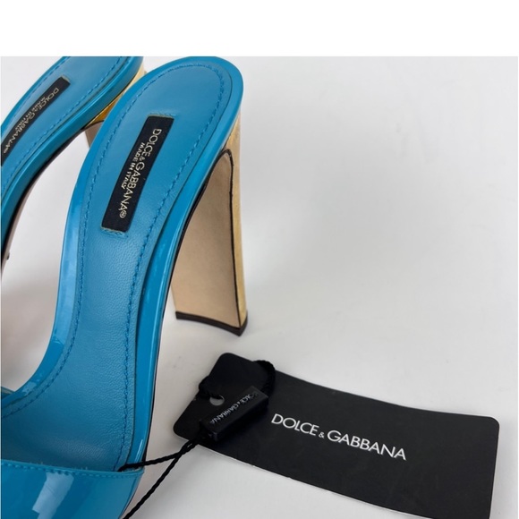 Dolce & Gabbana Jewel Gem Embellished Patent Sandals never been worn - Picture 5 of 8